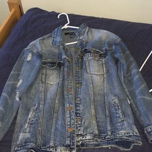 Ripped jean jacket